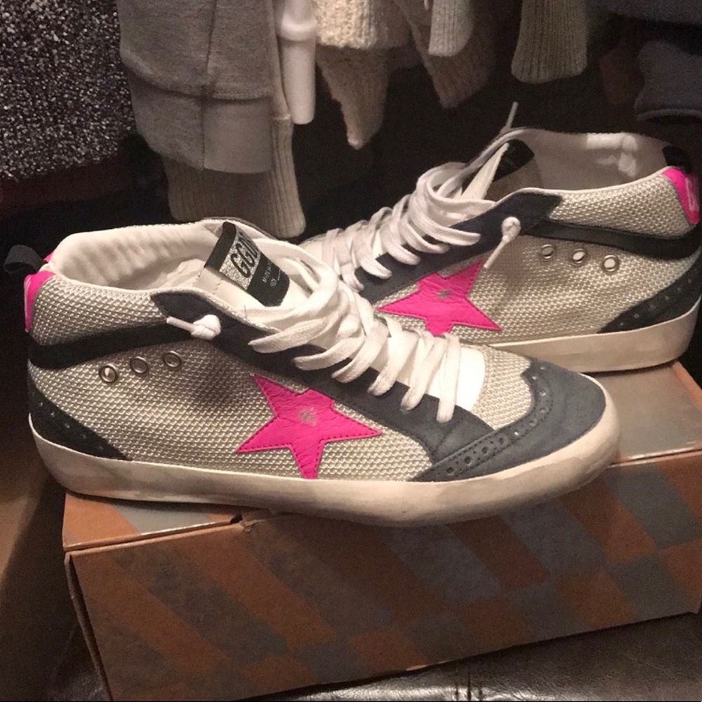 SOLD NIB GOLDEN GOOSE ICE PINK MID STAR 40/10 - Picture 1 of 5
